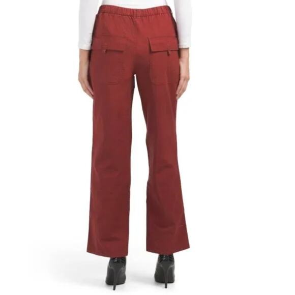 Free People Movement High Waist Cargo Garnet Red Voyage Utility Pants Size Small - Picture 3 of 16